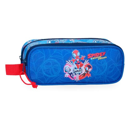 Disney Marvel Marvel Shield, Federmäppchen für Kinder von Joumma Bags., blau, Doppelmäppchen von Marvel