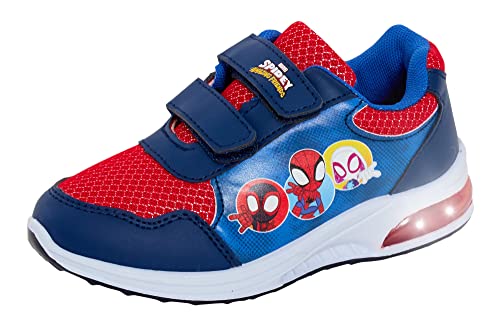 Spidey and his Amazing Friends Leuchtende Turnschuhe mit blinkenden Lichtern Laufschuhe Sportschuhe, multi, 27 EU von Marvel