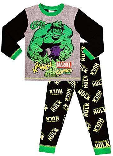 The Pyjama Factory Jungen Schlafanzug Grün grün Gr. 4 Jahre, grün von Marvel