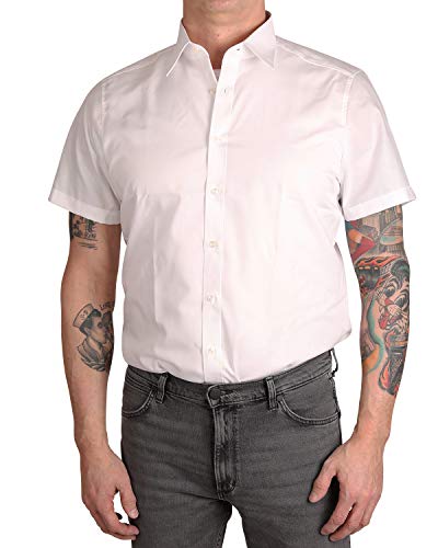 MARVELIS Body Fit Hemd Halbarm mit New Kent Kragen Popeline weiß, Size M von Marvelis