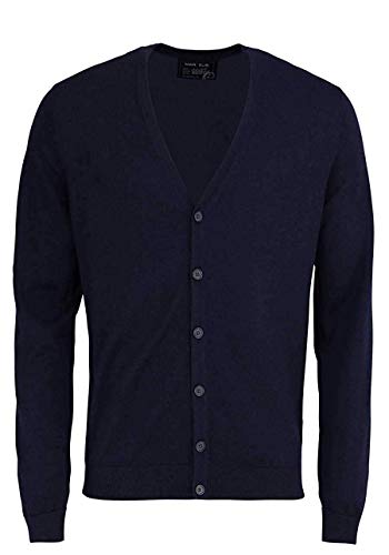 Marvelis Cardigan Langarm mit Knofleiste aus Merino Nachtblau Größe L von Marvelis