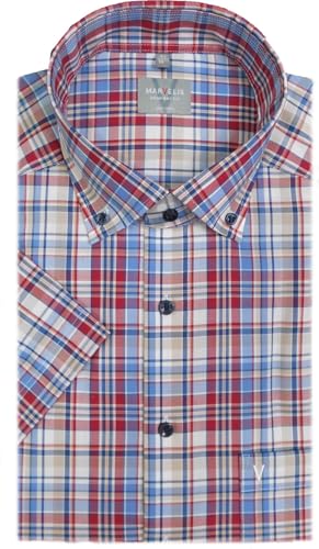 Marvelis Hemd Comfort Fit Kurzarm Button Down rot/blau Karo 7027.62.35, Kragenweite:49 Marvelis Hemd Comfort Fit Kurzarm Button Down rot/blau Karo 7027.62.35, Kragenweite:49 von Marvelis