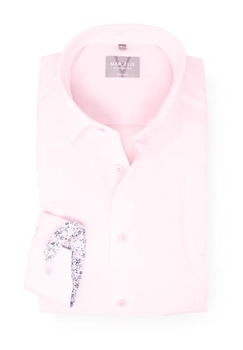 Marvelis Herren Businesshemd Langarm Non-Iron Comfort Fit,Einfarbig,New Kent, Kragenweite:42 von Marvelis