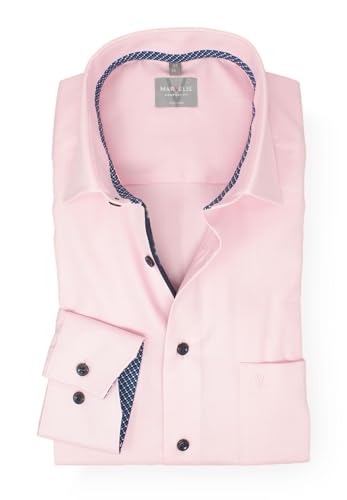 Marvelis Herren Businesshemd Langarm Non-Iron Comfort Fit,Struktur,New Kent, Kragenweite:44 von Marvelis