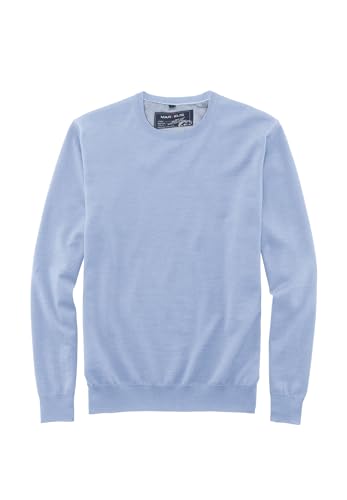 Marvelis Herren Pullover Casual Fit Rundhals Einfarbig Hellblau, Größe:L von Marvelis