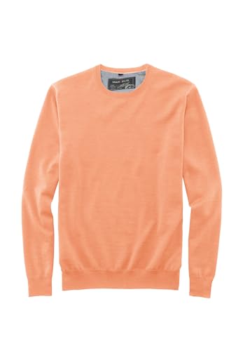 Marvelis Herren Pullover Casual Fit Rundhals Einfarbig Koralle, Größe:L von Marvelis