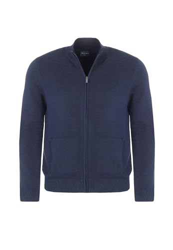 Marvelis Herren Strickjacke Casual Fit V-Ausschnitt Einfarbig Marine, Größe:XXL von Marvelis