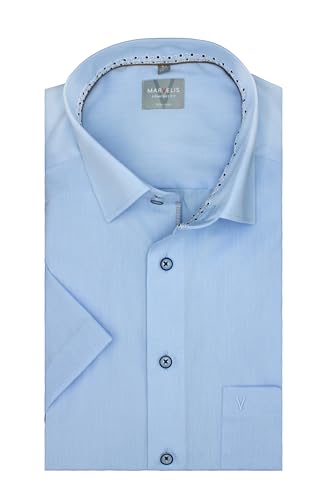 Marvelis Herrenhemd | Comfort Fit | Kurzarm 12 cm | Hellblau | New Kent Kragen | Gr. 48 von Marvelis