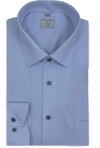 Marvelis Herrenhemd | Comfort Fit | Langarm 64 cm | Blau Weiß Kariert | New Kent Kragen | Gr. 42 Marvelis Herrenhemd | Comfort Fit | Langarm 64 cm | Blau Weiß Kariert | New Kent Kragen | Gr. 42 von Marvelis