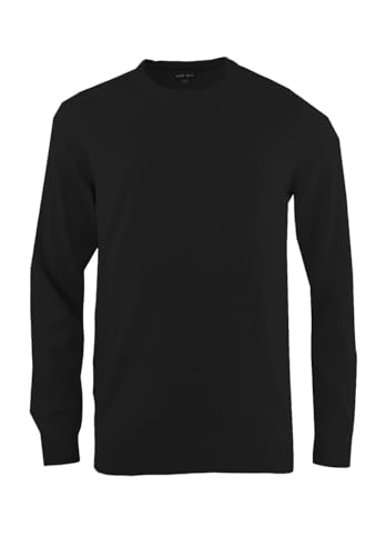 Marvelis Pullover Langarm Rundhals aus Merino Wolle schwarz Größe M von Marvelis