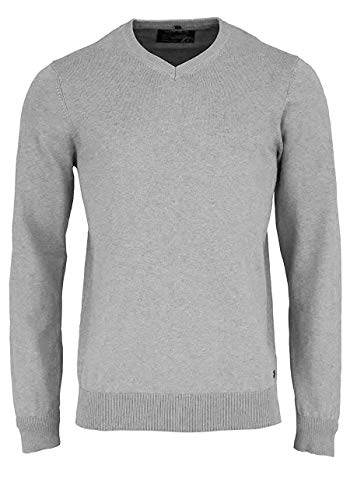 Marvelis Strick Pullover Langarm V-Ausschnitt Mittelgrau Größe XXL von Marvelis