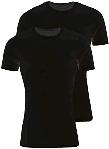 Marvelis T-Shirt Doppelpack Body Fit mit Rundhals in schwarz, Größe:L von Marvelis