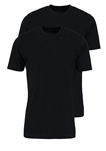 Marvelis T-Shirt schwarz Rundhals 2er Pack 2816/00/68, 4XL von Marvelis