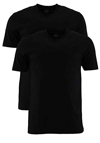 Marvelis T-Shirt schwarz V-Ausschnitt 2817/00/68, 3XL - 2er Pack von Marvelis