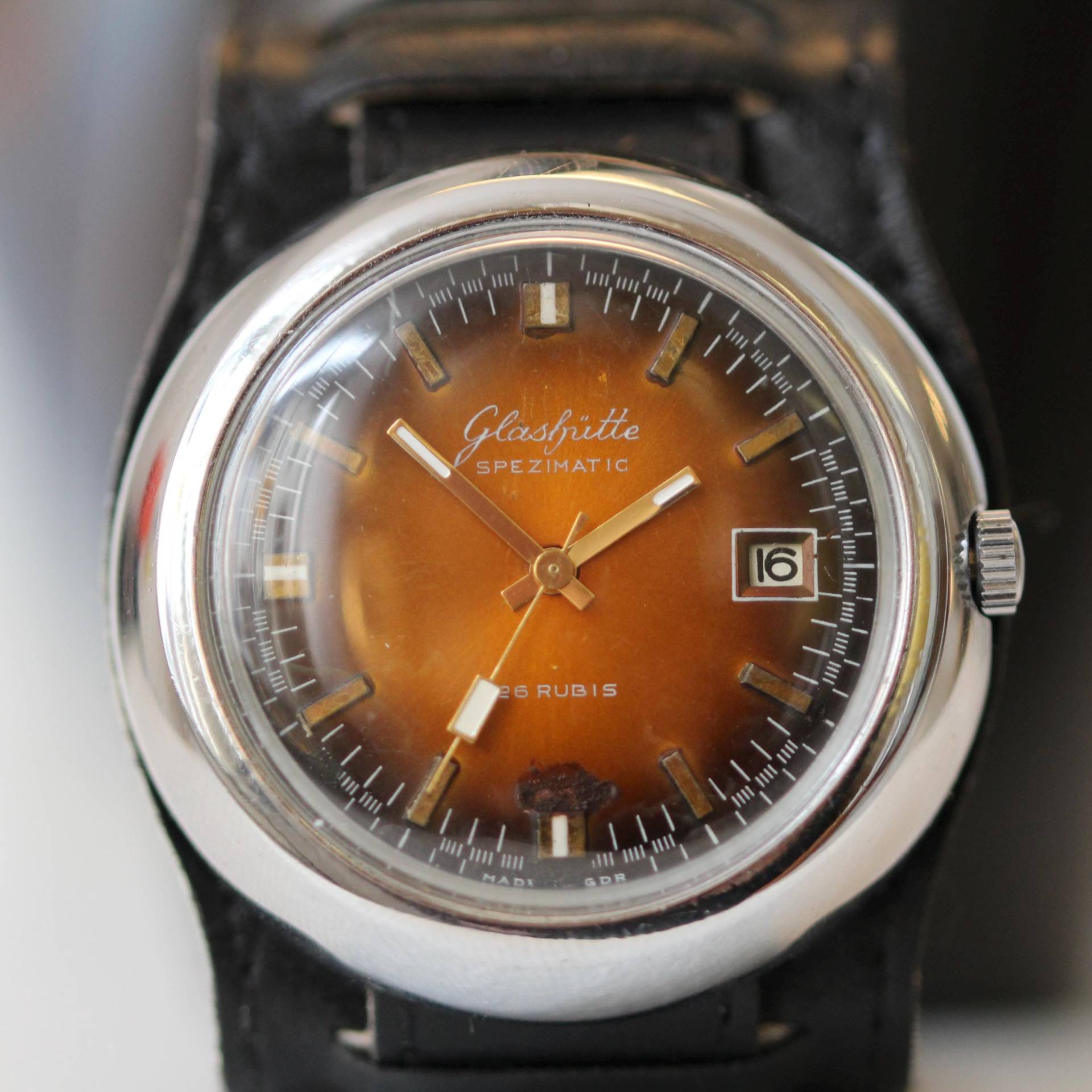 Vintage 1970S Gub Glashütte Spezimatic "Bullseye" - Jumbo Case 42mm // Serviced Copper Dial von MarvellousTimepieces