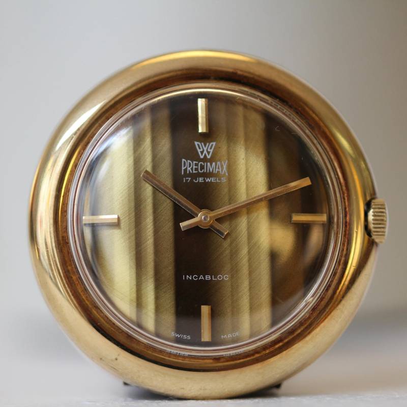Vintage 1970S Precimax Swiss Made - Gents Watch 42mm Jumbo Case Peseux 7040 Tiger Eye Dial Mechanical von MarvellousTimepieces