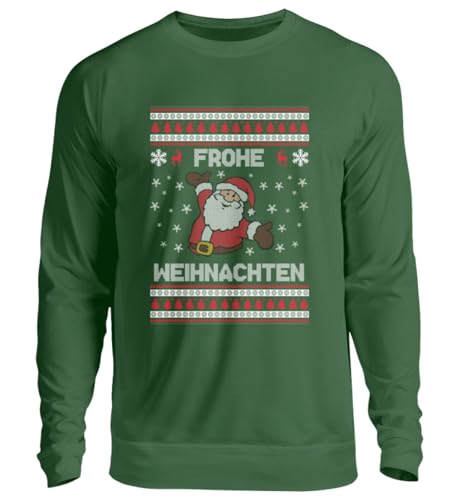 Marvelous Life Weihnachtspullover Frohe Weihnachten I Unisex I Weihnachtsmann-Motiv I Weihnachtspullover Damen Herren I Ugly Christmas Sweater I Bedruckt in Germany von Marvelous Life