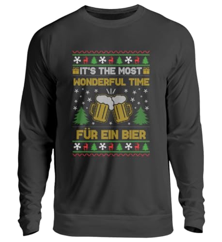 Weihnachtspullover I It's the most wonderful time für ein Bier I Unisex I Weihnachtspullover Damen Herren I Ugly Christmas Sweater I Lustiger Weihnachtspulli I bier geschenk I Bedruckt in Germany von Marvelous Life