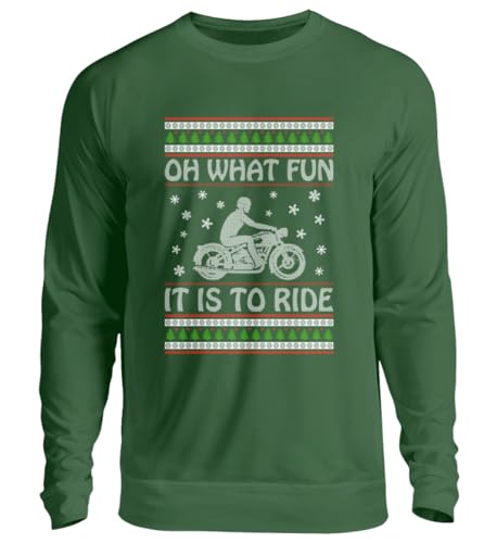 Weihnachtspullover | Motorrad I What a Fun it is to Ride | Unisex I Ugly Christmas Sweater I Weihnachtspullover Damen Herren I Bedruckt in Germany I Ugly Christmas Sweater Damen von Marvelous Life