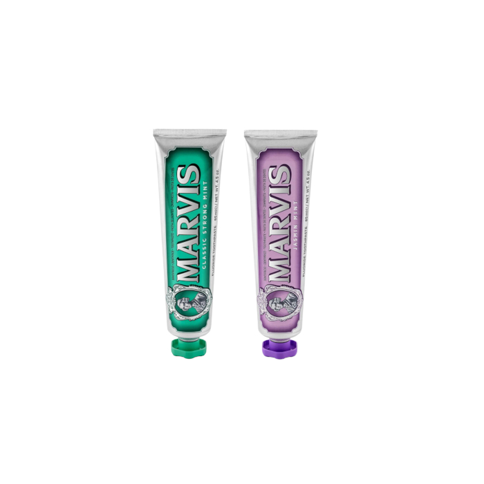 Marvis Jasmin Mint Toothpaste - 85ml (1ea) + Classic Strong Mint Toothpaste - 85ml (1ea) Set von Marvis