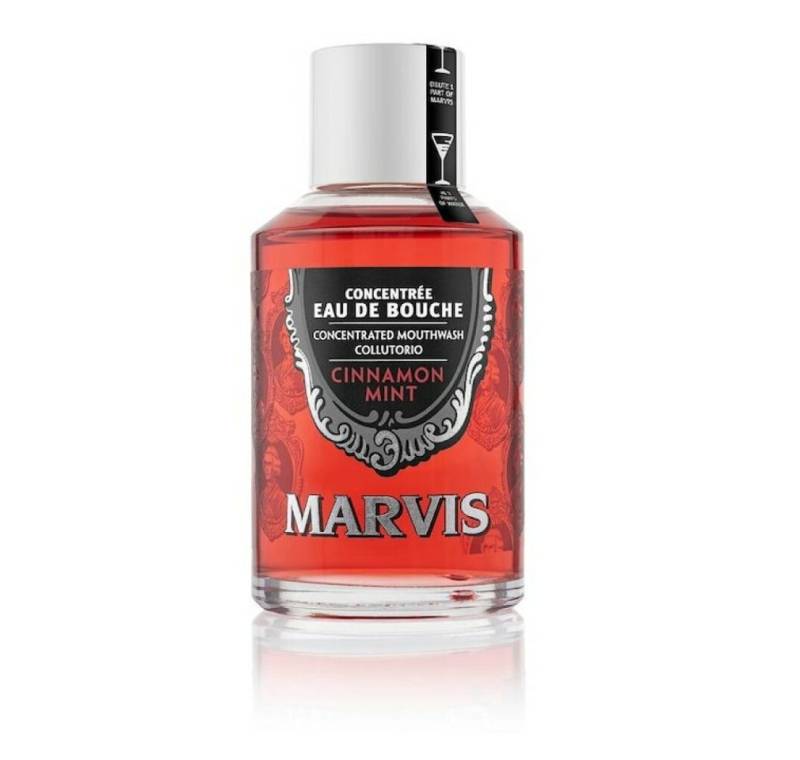 Marvis Mundspülung Cinnamon Mint Concentrated Mouthwash Collutorio 120ml, (Packung) von Marvis
