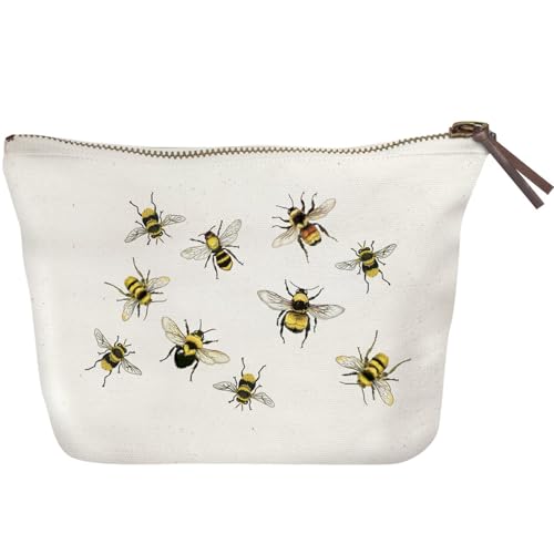 Mary Lake-Thompson Canvas-Tasche mit Reißverschluss (Bienen), Bienen, Künstlerbedarf von Mary Lake-Thompson