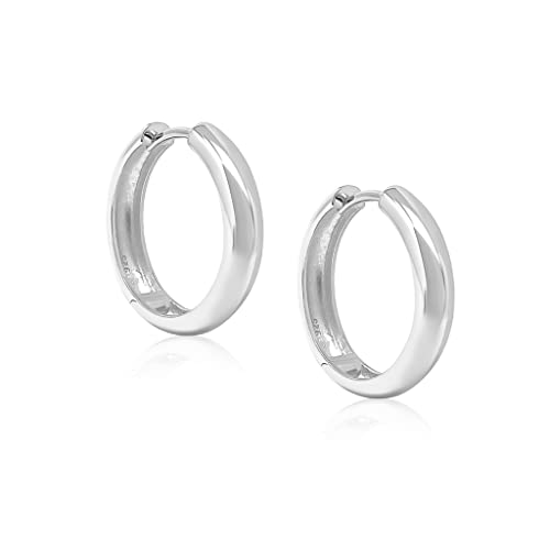 Mary & Jules Chunky Creolen Silber aus 925 Sterling Silber, silberne Ohrringe aus recyceltem Silber, schlichte Damen Ohrringe, Echtschmuck Ohrstecker für Frauen und Mädchen Mary & Jules Chunky Creolen Silber aus 925 Sterling Silber, silberne Ohrringe aus recyceltem Silber, schlichte Damen Ohrringe, Echtschmuck Ohrstecker für Frauen und Mädchen von Mary & Jules