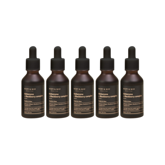 Mary&May Idebenone+Blackberry Complex Serum - 30ml (5ea) Set von Mary&May