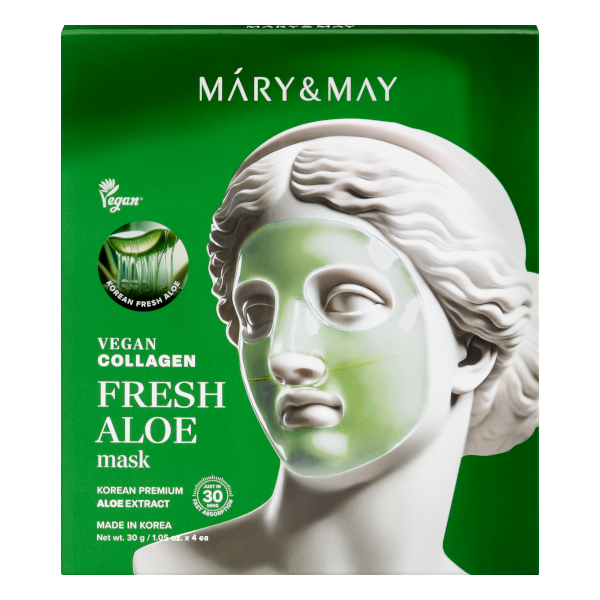 Mary&May - Vegan Collagen Fresh Aloe Mask - 30g*4ea von Mary&May