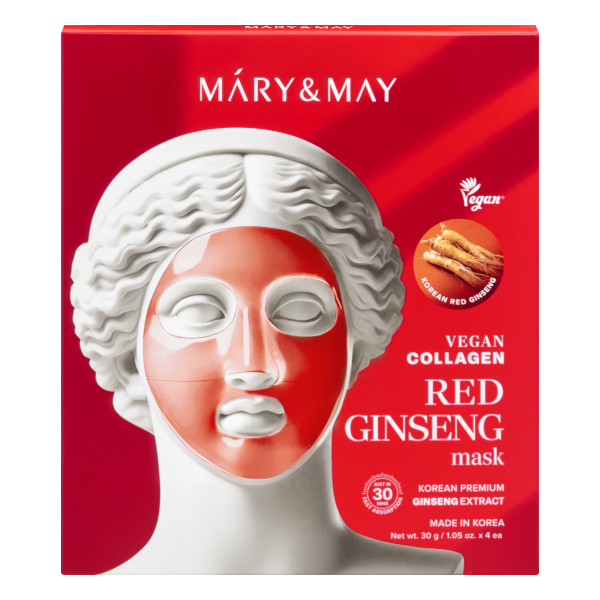 Mary&May - Vegan Collagen Red Ginseng Mask - 30g*4ea von Mary&May