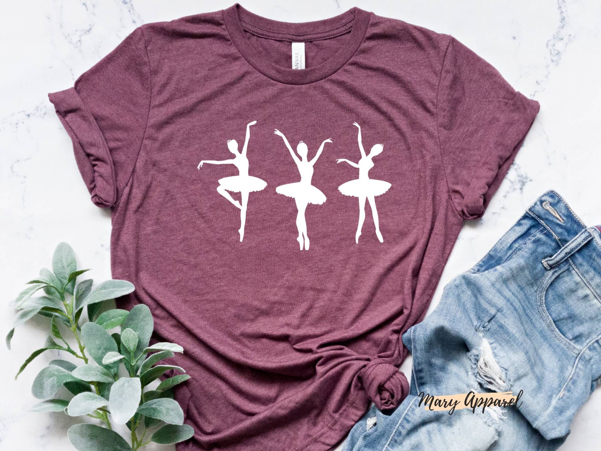 Mädchen Ballett Shirt, Geschenk Für Tänzerin, Ballerina Tanz Geschenk, Tanzlehrer Shirt von MaryApparelDesign