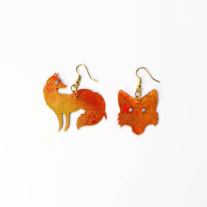 Fuchs Ohrringe - Natur-Accessoires Pouncing Tier Schmuck Füchse Juwel Trendige Accessoires Geschenke Für Sie Tierliebhaber Fuchs Ohrringe - Natur-Accessoires Pouncing Tier Schmuck Füchse Juwel Trendige Accessoires Geschenke Für Sie Tierliebhaber von MaryLionJewelry