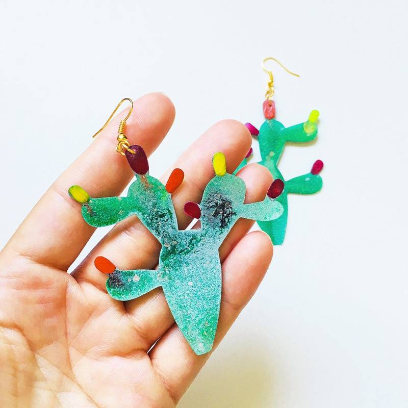 Kaktus Ohrringe - Mexiko Liebhaber Accessoires Xxl Trendy Schmuck Moderne Geschenke Für Sie Kaktus Ohrringe - Mexiko Liebhaber Accessoires Xxl Trendy Schmuck Moderne Geschenke Für Sie von MaryLionJewelry