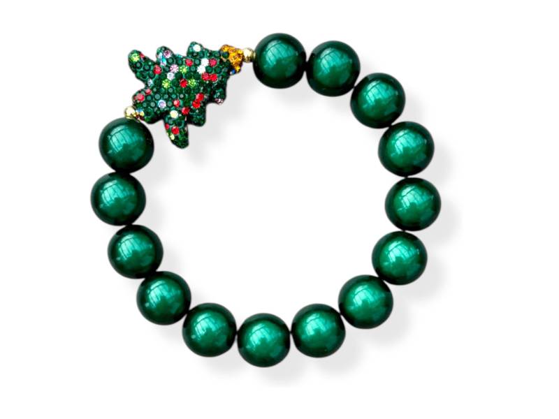 Magic Christmas Tree - Weihnachtliches Armband Mit Glitzer Tannenbaum von MaryLusEyecatcher