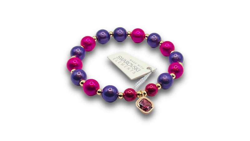 Magic Crystals Miracle Beads Armbänder Three Kinds Of Crystals | Mit Swarowski Zirkonia Anhänger von MaryLusEyecatcher
