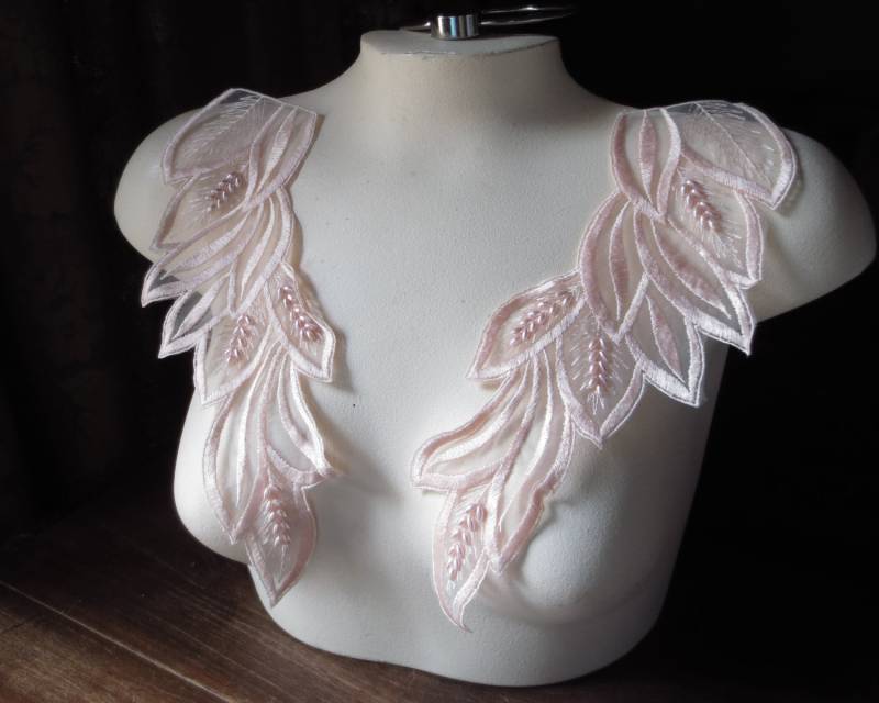 Pfirsich Blush Perlen Spitze Applikation Paar Braut, Tanz Verschönerung Pr 151 Pfirsich Blush Perlen Spitze Applikation Paar Braut, Tanz Verschönerung Pr 151 von MaryNotMartha