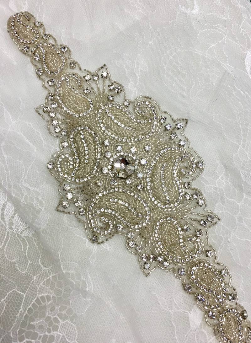 strass Applikation Für Brautgürtel, Kopfschmuck, Abendkleider, Kostüme strass Applikation Für Brautgürtel, Kopfschmuck, Abendkleider, Kostüme von MaryNotMartha