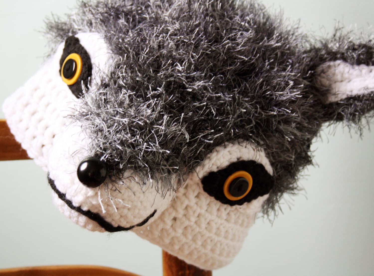 Tolle Wolfsmütze, Tiermütze, Grauwolle, Winter, Kinderkleidung von MaryOriginals