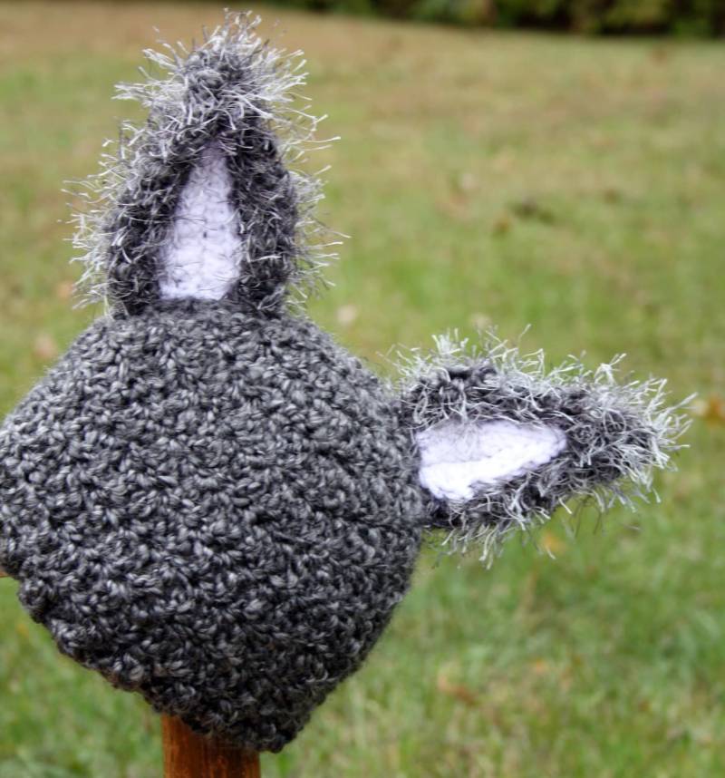 Wolf Hut, Grauer Mütze, Gehäkelte Accessoires, Halloween-Kostüm, Koyoten Jungenkleidung, Mädchenkleidung, Tierhut von MaryOriginals