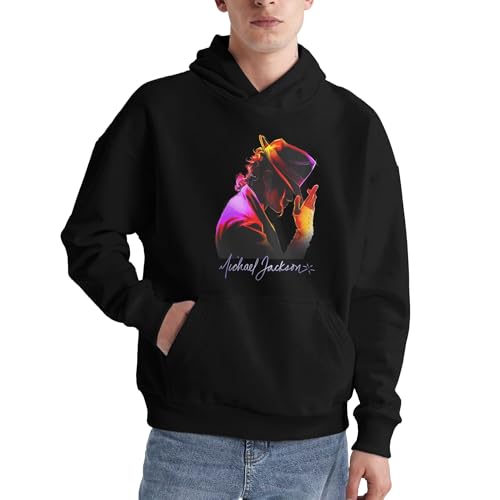 Mi%ch*a$el Herren Logo Ja%c*k$son Schwarz Pullover Hoodie Langarm Sweatshirt Kapuze Für Männer Bekleidung Kapuzenpullover für den Winter von MaryRWhiting
