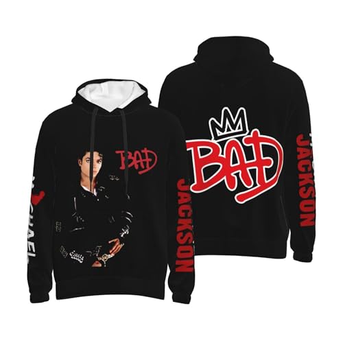 Mi%ch*a$el Herren Logo Ja%c*k$son Schwarz Pullover Hoodie Langarm Sweatshirt Kapuze Für Männer Bekleidung Kapuzenpullover für den Winter von MaryRWhiting