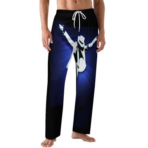 Mi%ch*a$el Schlafanzughose Herren Lang Leicht Luftig Pyjamahose mit Taschen Ja%c*k$son Locker Loungehose von MaryRWhiting