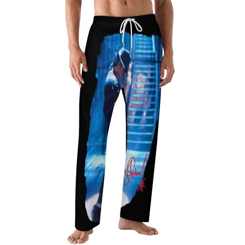 Mi%ch*a$el Schlafanzughose Herren Lang Leicht Luftig Pyjamahose mit Taschen Ja%c*k$son Locker Loungehose von MaryRWhiting