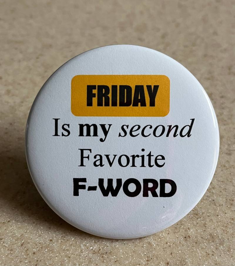 Frida Ist Mein Zweitliebster F-Word Pin-Back Button Oder Magnet von MaryTheButtonMaker