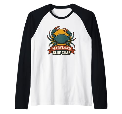 Lustiges Maryland Blue Crab Kostüm für Erwachsene und Kinder Raglan Lustiges Maryland Blue Crab Kostüm für Erwachsene und Kinder Raglan von Maryland Blue Crab