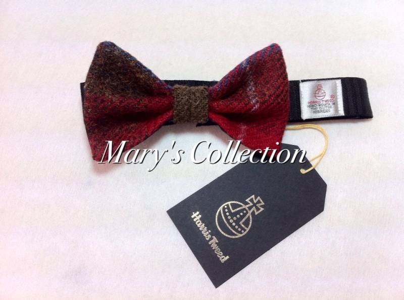 Harris Tweed Fliege Aus Reiner Wolle Pre-Tied 13 Wunderschöne Designs/Farben Zur Auswahl von MarysCollectionUK