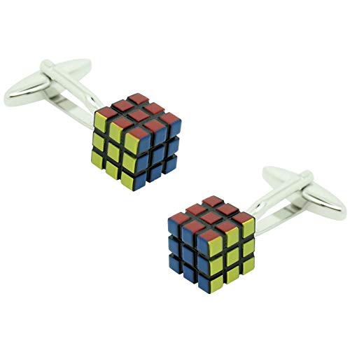 MasGemelos - Manschettenknöpfe Rubik's Cube 3D Manschettenknöpfe von MasGemelos