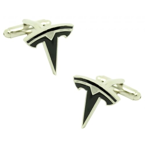 MasGemelos - Manschettenknöpfe Tesla schwarz Cufflinks von MasGemelos