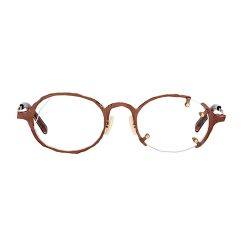 Masahiromaruyama Mm/0062 No.5 Damenbrille In Braun Metall/azetat von Masahiromaruyama