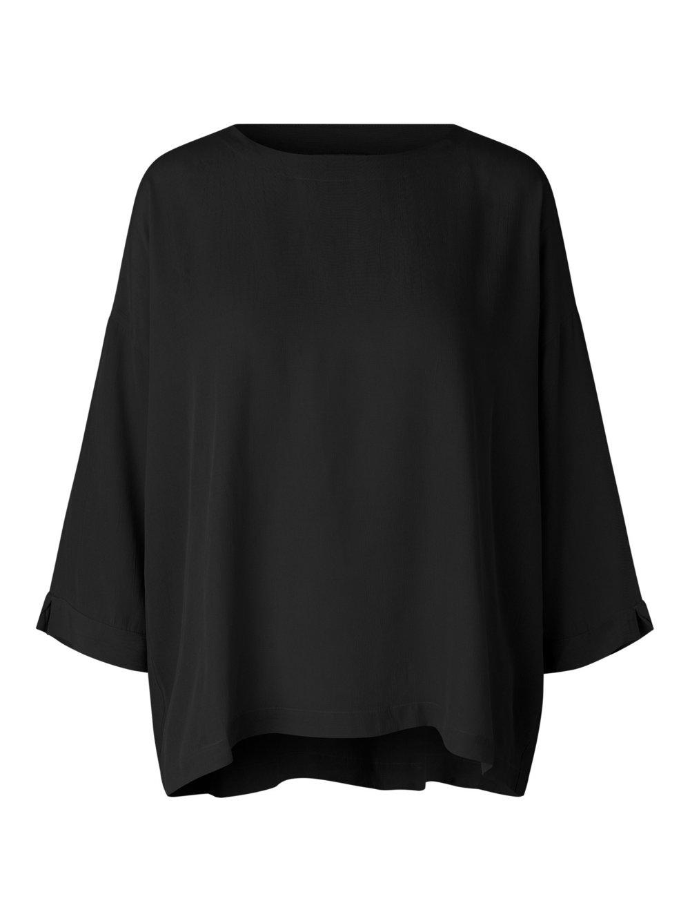 Masai Bluse Damen Viskose Rundhals, schwarz von Masai